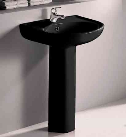 Комплект раковина + ніжка RAK Ceramics Cynthia Wash Basin (57 см) Чорний Вінниця