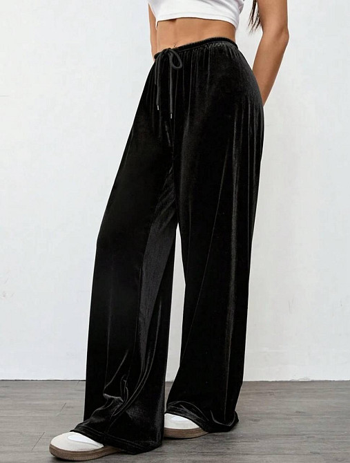 Женские базовые велюровые штаны палаццо велюр sport Турция Одесса - изображение 2