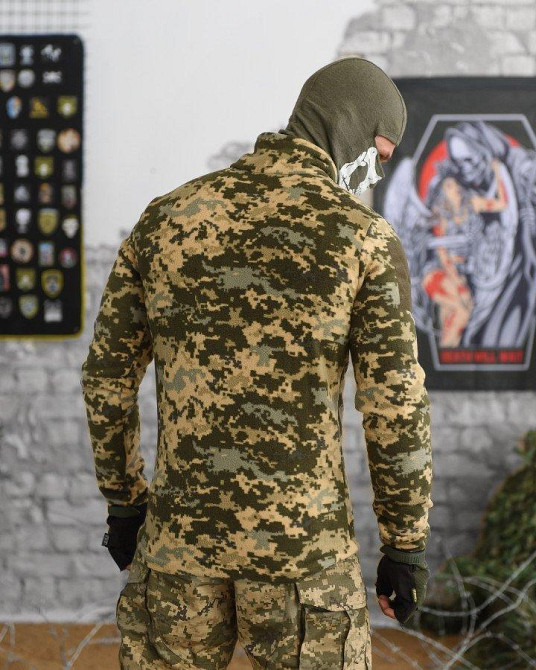 Кофта флиска мужская пиксель на змейке Одесса - изображение 14