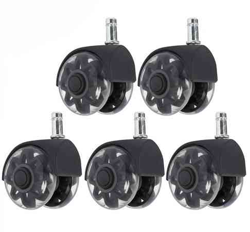 Комплект бесшумных колес для офисного кресла 5 шт 11×22 мм Ruhhy (26294) Нововолынск