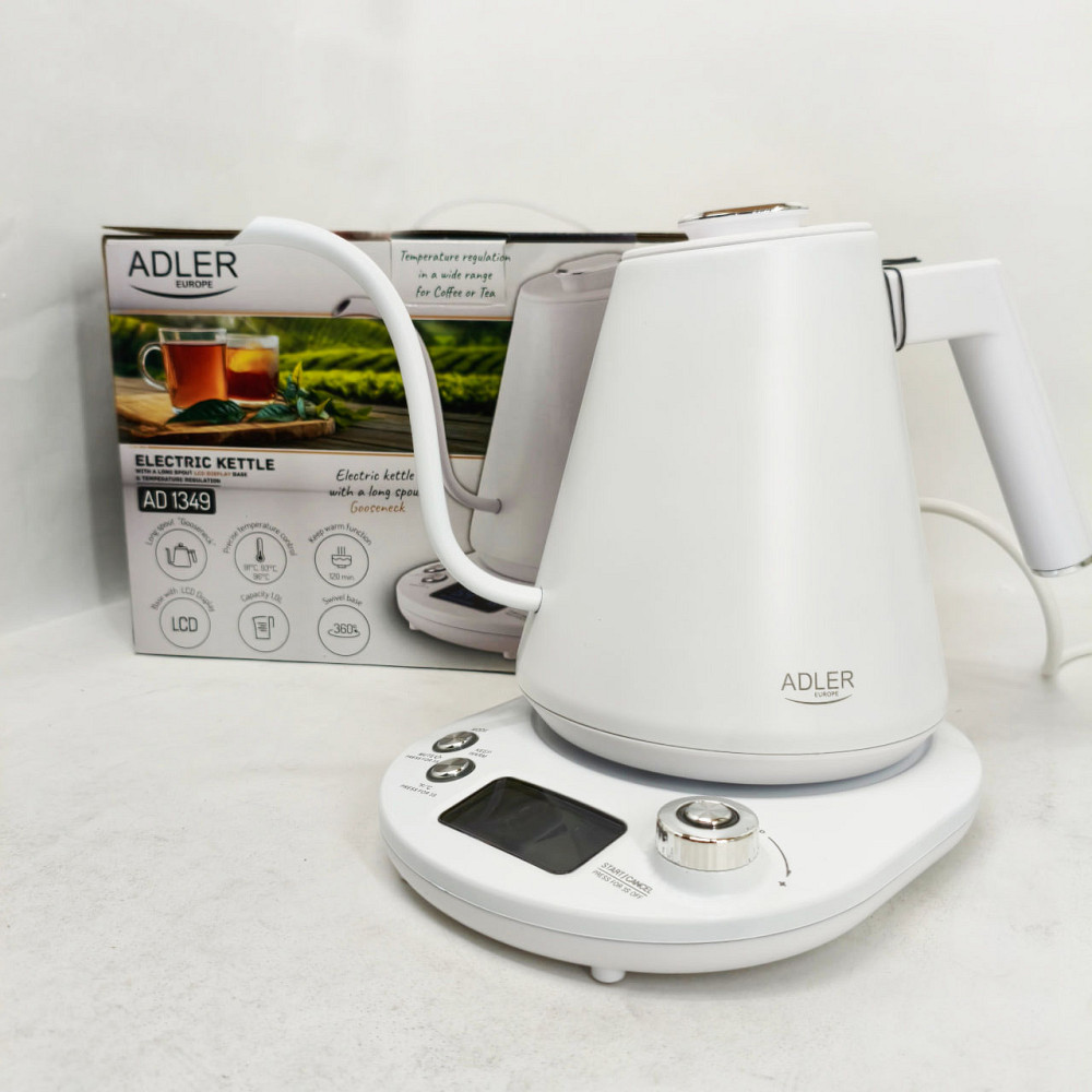 Бытовой чайник для кухни Adler AD 1349 1Л 900Вт, Эргономичный электрический чайник QV-28 Львов - изображение 11