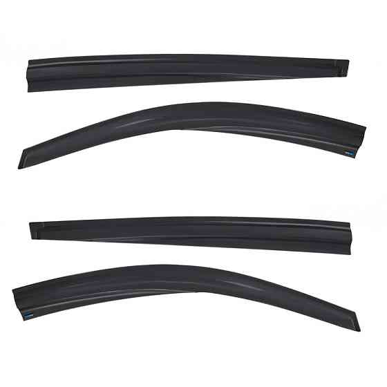 Дефлектори вікон (вітровики) Mitsubishi L200 2008-2014, 4шт, SunPlex, на скотчі Київ