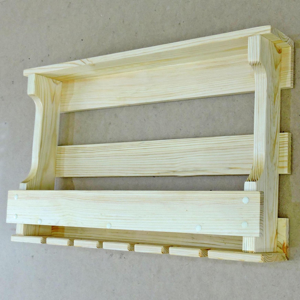 Настенная винная полка 