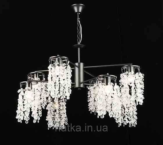 Люстра підвісна кришталева S2481/8, Чорний Київ