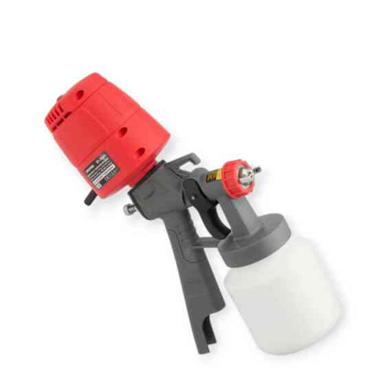 Пистолет покрасочный электрический d-1.5, 450 Вт с бачком 1.0л, 100-200 мл/мин HVLP Мукачево