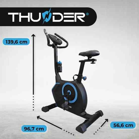 Велотренажер електромагнітний TRIX THUNDER чорно-синій Київ