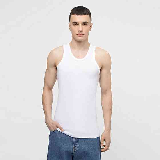 Майка мужская белая из хлопка Lans 11/002 Киев