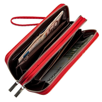 Гаманець Kivi З зернистої екошкіри Яскраво-червоний (19044) Вінниця - фото 3