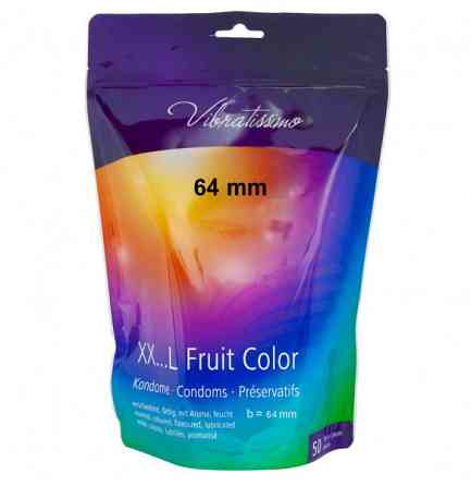 Презервативы - Vibratissimo XX ... L Fruit Color, 64 мм, 50 шт. Sex Aura Киев