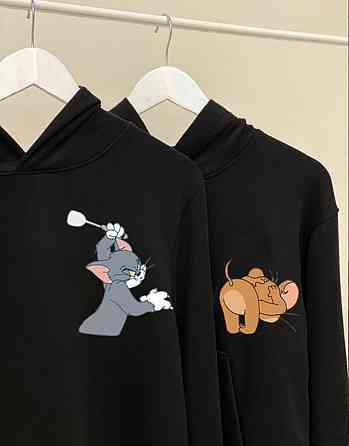 Парные худи «Том и Джерри» для пары S, XL, Красный Черновцы