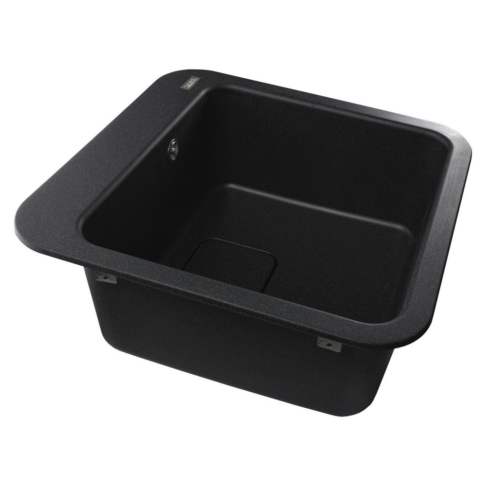 Гранитная мойка Globus Lux BARBORA графiт 510х510мм-А0001 (000009395) Киев - изображение 5