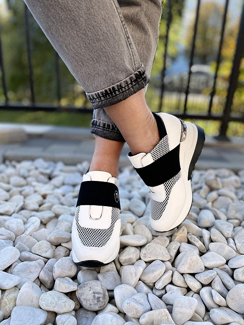 Stilli Снікерси жіночі STILLI білі еко-шкіра демісезонні платформа 37р. 38р. (4700) Коломия - фото 10