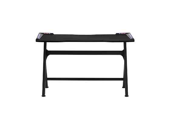 Стіл геймерський Кібертон, чорний/карбон з LED Киев