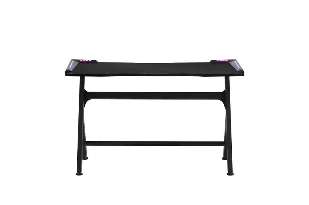 Стіл геймерський Кібертон, чорний/карбон з LED Киев - изображение 3