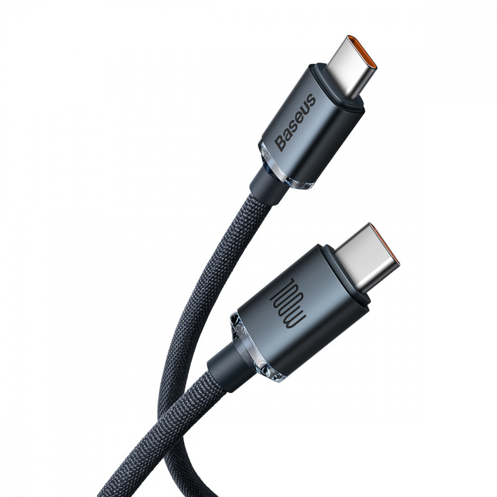 Кабель Baseus Crystal Shine Series Type-C to Type-C 100W 1.2м синій Львів - фото 6