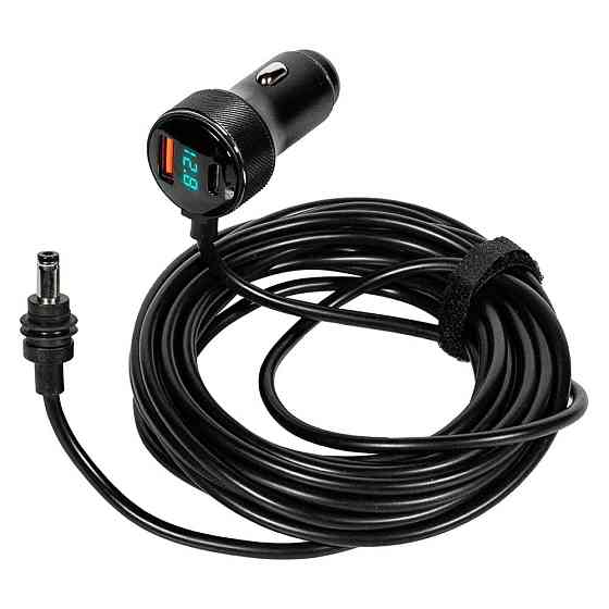Кабель живлення для Starlink Mini E-NET автомобільний прикурювач/DC з USB Type-C та LED 5м (73-00658) Киев