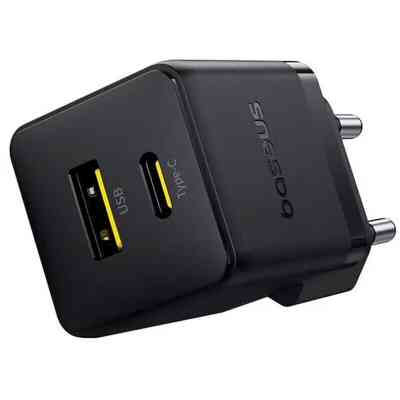 Зарядний пристрій Baseus Palm Fast Charger C+U 30W cluster black (P1011160A113-00) Вінниця