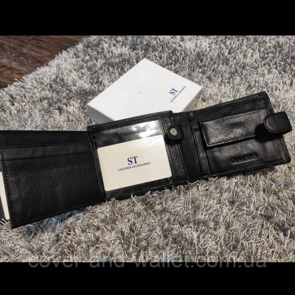 Мужской кожаный портмоне с отделом для документов ST Leather Киев - изображение 3