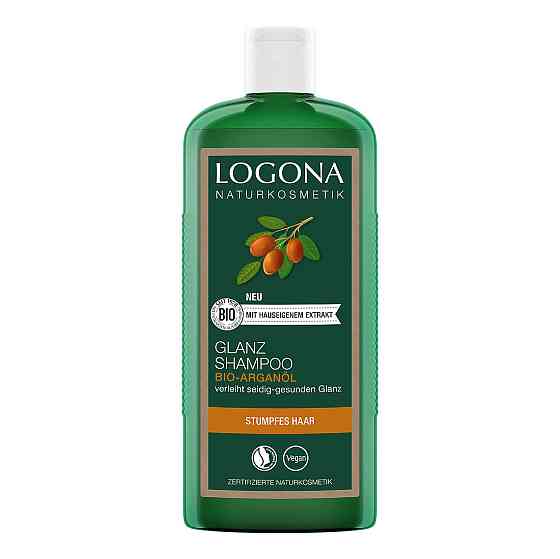 БІО-Шампунь Блиск та Відновлення для пошкодженого волосся з Аргановою олією Logona 250 мл Київ