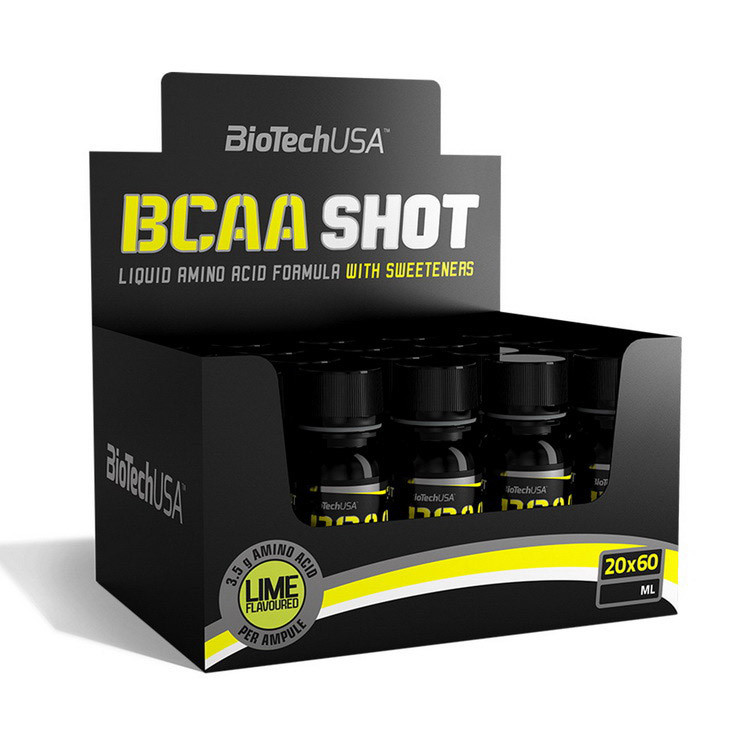 BCAA Shot zero carb (20*60 ml, lime) Луцьк - фото 1