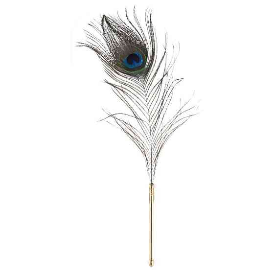 Щекоталка LOCKINK SEVANDA Natural Peacock Flirting Feather Tickler, перо павлина Sex Aura Киев