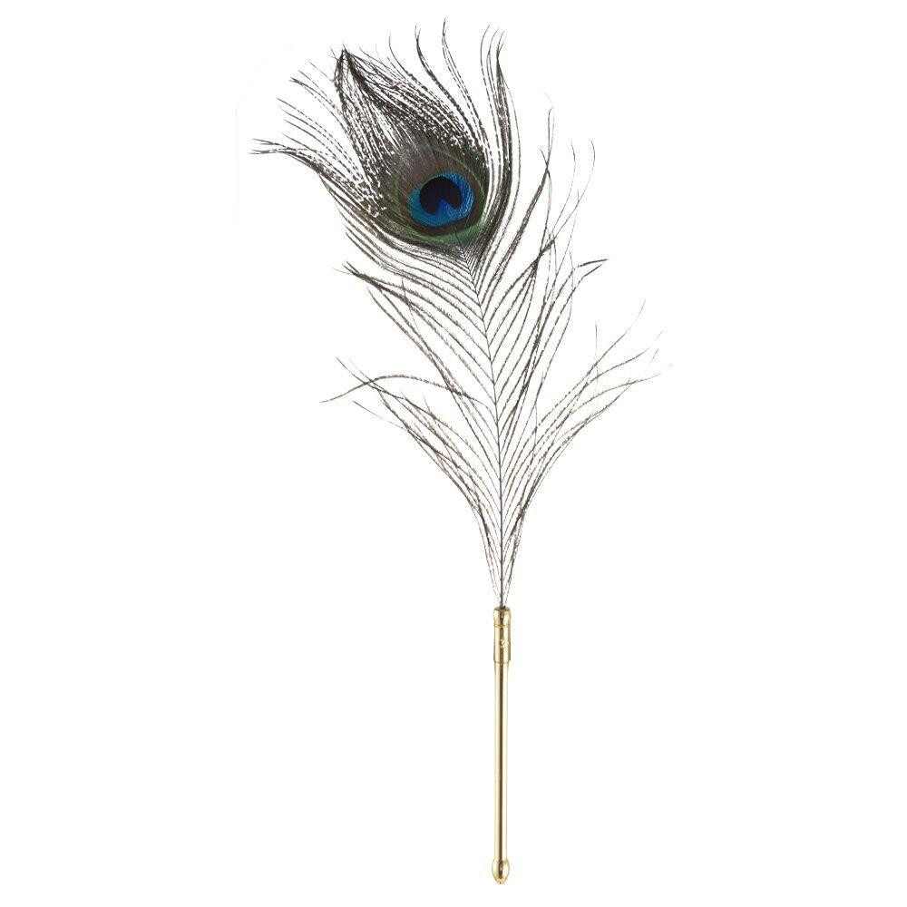 Щекоталка LOCKINK SEVANDA Natural Peacock Flirting Feather Tickler, перо павлина Sex Aura Киев - изображение 2