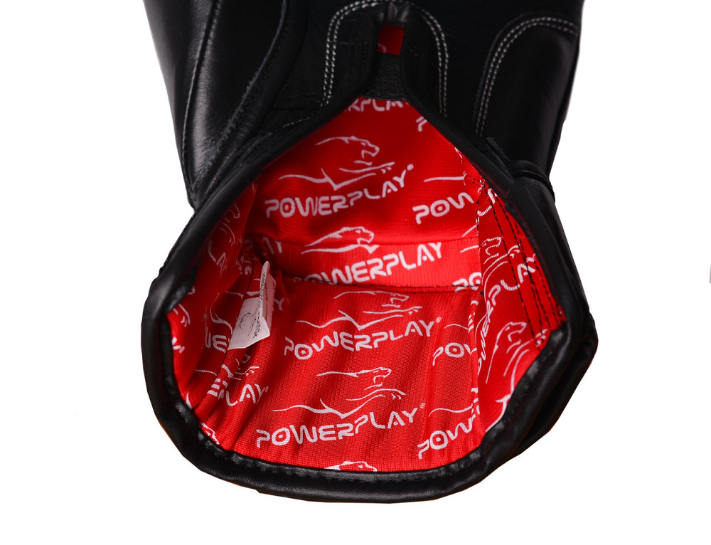 Боксерські рукавиці PowerPlay 3014 Indiana Чорні (натуральна шкіра) 10 унцій Кам'янське - фото 8