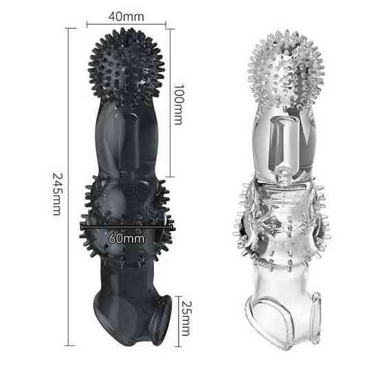 Вибронасадка для увеличения пениса 24,5 см. Увеличивает пенис на 10 см Винница