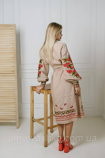 Жіноча вишита сукня на льоні Калина S-XХL Кривий Ріг - фото 4