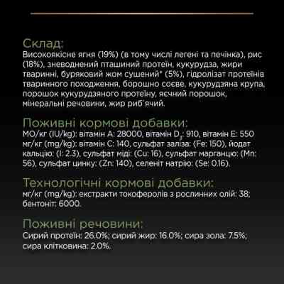 Сухий корм для собак Purina Pro Plan Medium з чутливим травленням (ягня) 3 кг (7613035214798) Вінниця