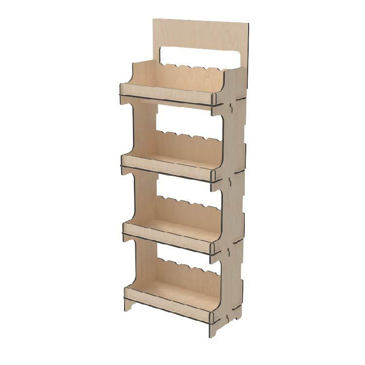 Стелаж з фанери EKOSTAR 555х300х1500 Київ - фото 2