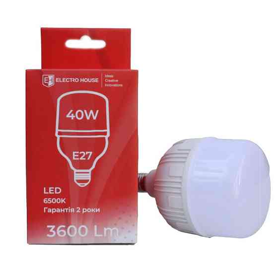 LED-лампа Т120 40Вт E27 6500К 3600 Лм 165-265 В Одеса