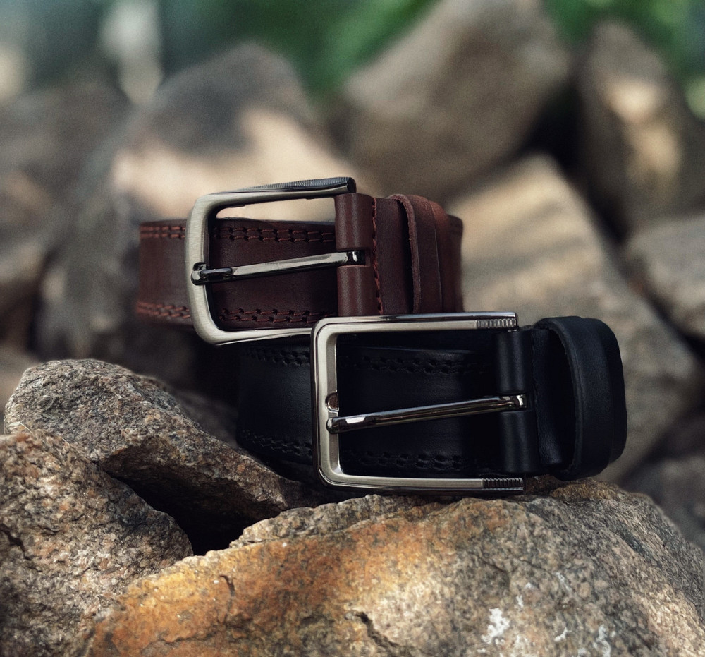 Мужской кожаный ремень Каменское - изображение 11