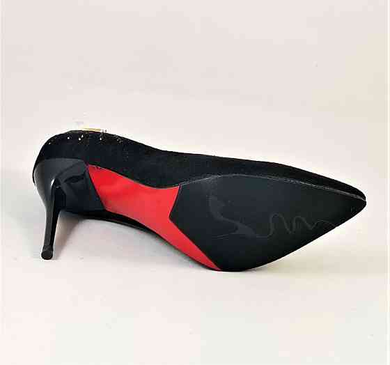 Жіночі Чорні Туфлі на Каблуці Шпильке Замшеві Модельні (розміри: 36,37,38) — 69-1 Дніпро