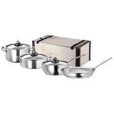 Ruffoni Zestaw patelni i garnków OPUS PRIMA, 7 elementów, srebrne, stal nierdzewna Київ