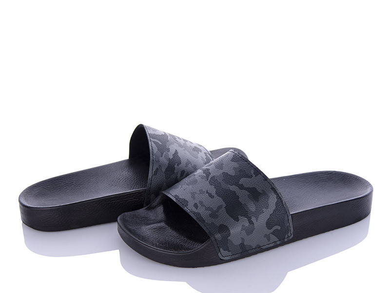 Мужские шлепанцы черный камуфляж тм PaGo Одесса - изображение 5