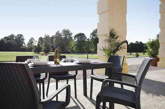 Стіл для саду пластиковий BICA Houston, графіт Київ