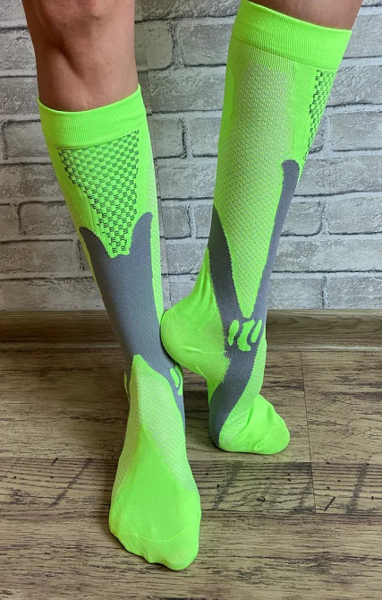 Гетри спортивні, футбольні, тренувальні, ігрові унісекс, розмір S (EU 34-38), колір жовтий Кам'янець-Подільський - фото 7