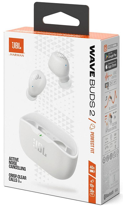 Bluetooth-гарнітура JBL Wave Buds 2 White (JBLWBUDS2WHT) Білий Харьков - изображение 4