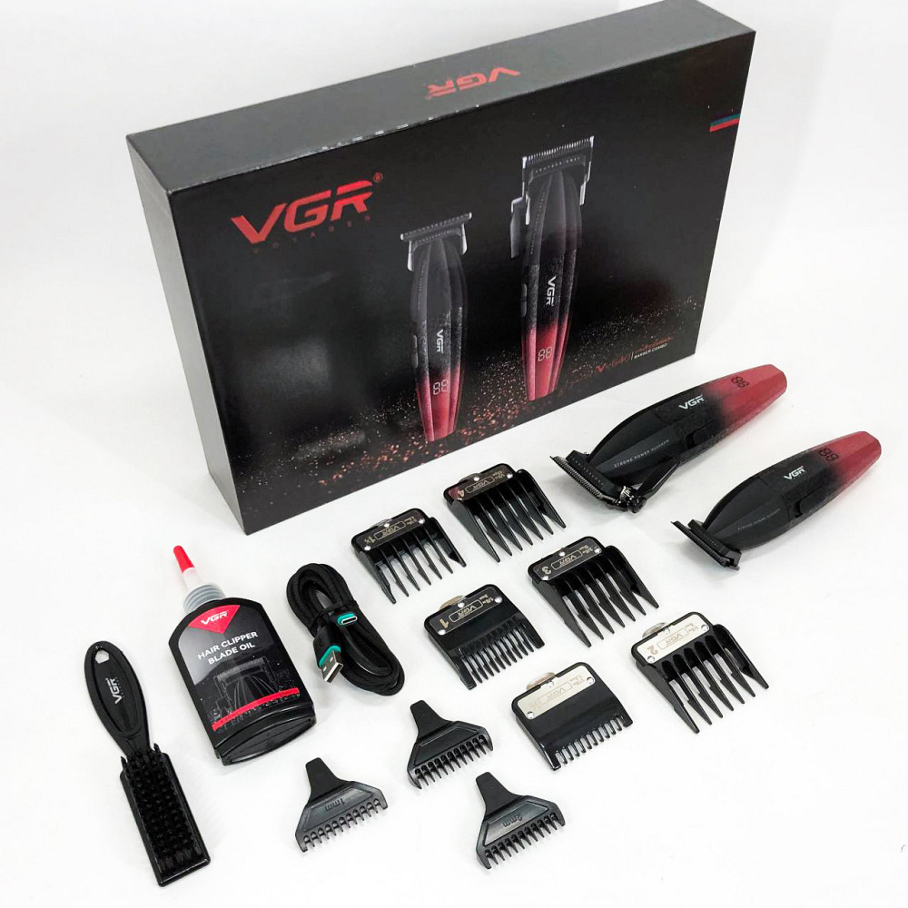 Машинка для стрижки голови VGR V-640, Хороший бездротовий триммер, Електромашинка для волосся FQ-25 Львів - фото 2