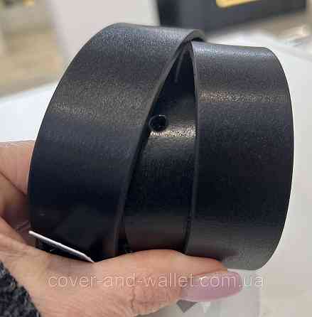 Дитячий/підлітковий ремінь із натуральної шкіри в чорному кольорі PS Leather Київ