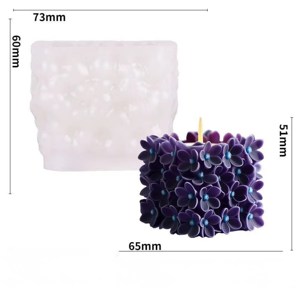Силиконовая форма для изготовления свечи, молд для свечек из соевого,пчелиного воска и парафина 73 х 60 мм Каменец-Подольский - изображение 3