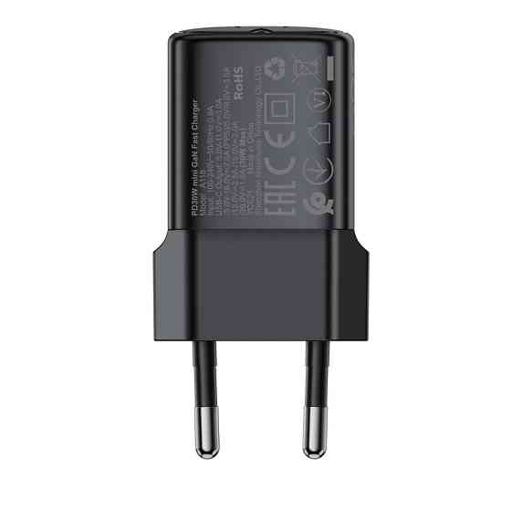 Мережевий зарядний пристрій ACEFAST A118 PD30W mini GaN USB-C fast charger Одеса