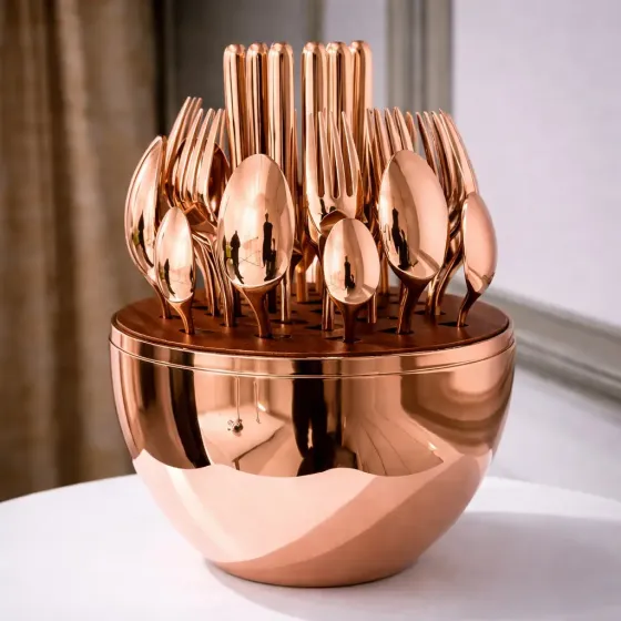 Столовые приборы из нержавеющей стали EGG 24 шт Bronze Коломия