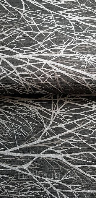 Обои виниловые на флизелине горячего тиснения Sintra Atmosphere метровые деревья ветки черные серые 512050 Киев - изображение 1