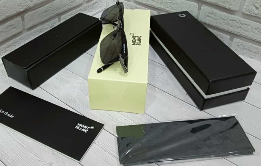 Сонцезахисні окуляри Montblanc очки без рамки. Київ - фото 1