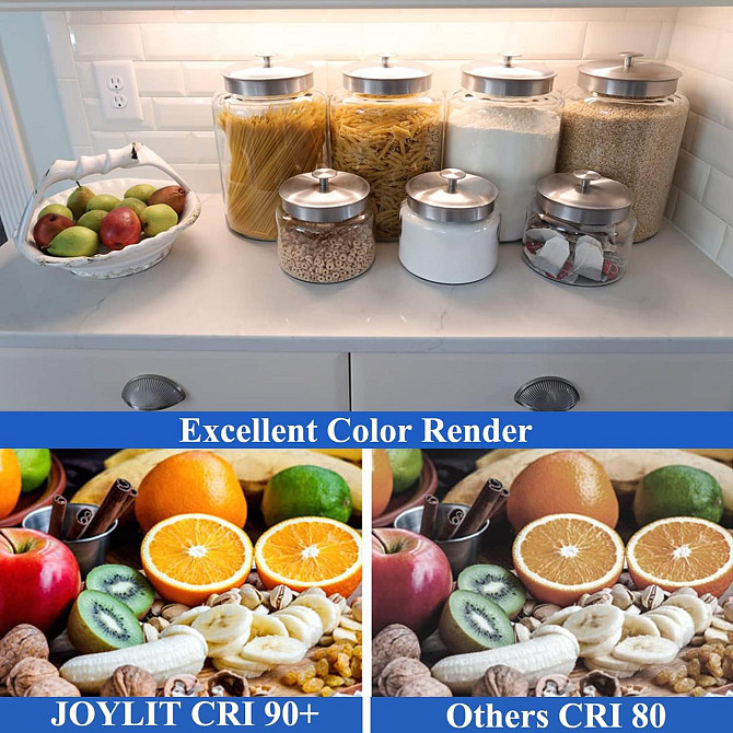Светодиодная лента JOYLIT 4мм, 24V, 5м, 5500 Лм, CRI 90+, 1750 LED, 3000K, LED лента для мебели, пол Киев - изображение 3