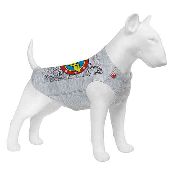 Майка для собак WAUDOG Clothes малюнок "Чудо-жінка комікс", M40, B 62-68 см, С 35-40 см Київ