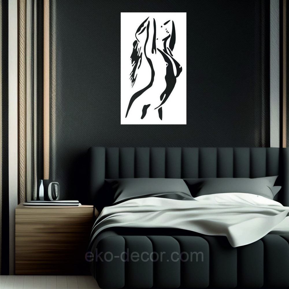 Декоративне настінне Панно «Силует жінки», Декор на стіну Київ - фото 5