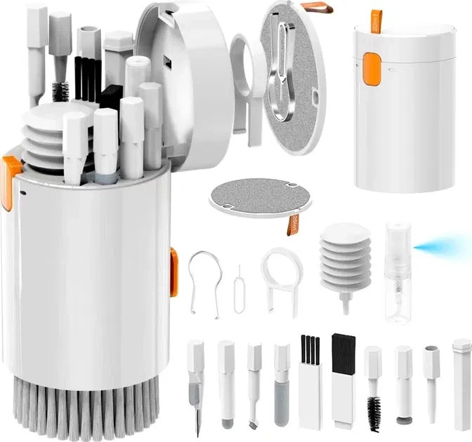 Професійний набір 20 в 1 для чищення ґаджетів, клавіатури та навушників | Компактний комплект для догляду за технікою, аксесуарами Николаев - изображение 3